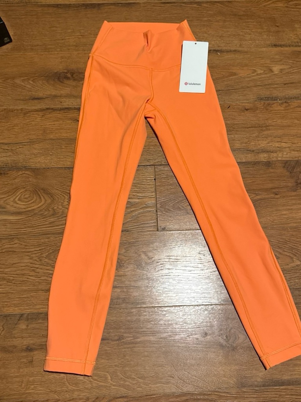 lululemon Wundar under High-Rise Orange Performance Leggings 25 in